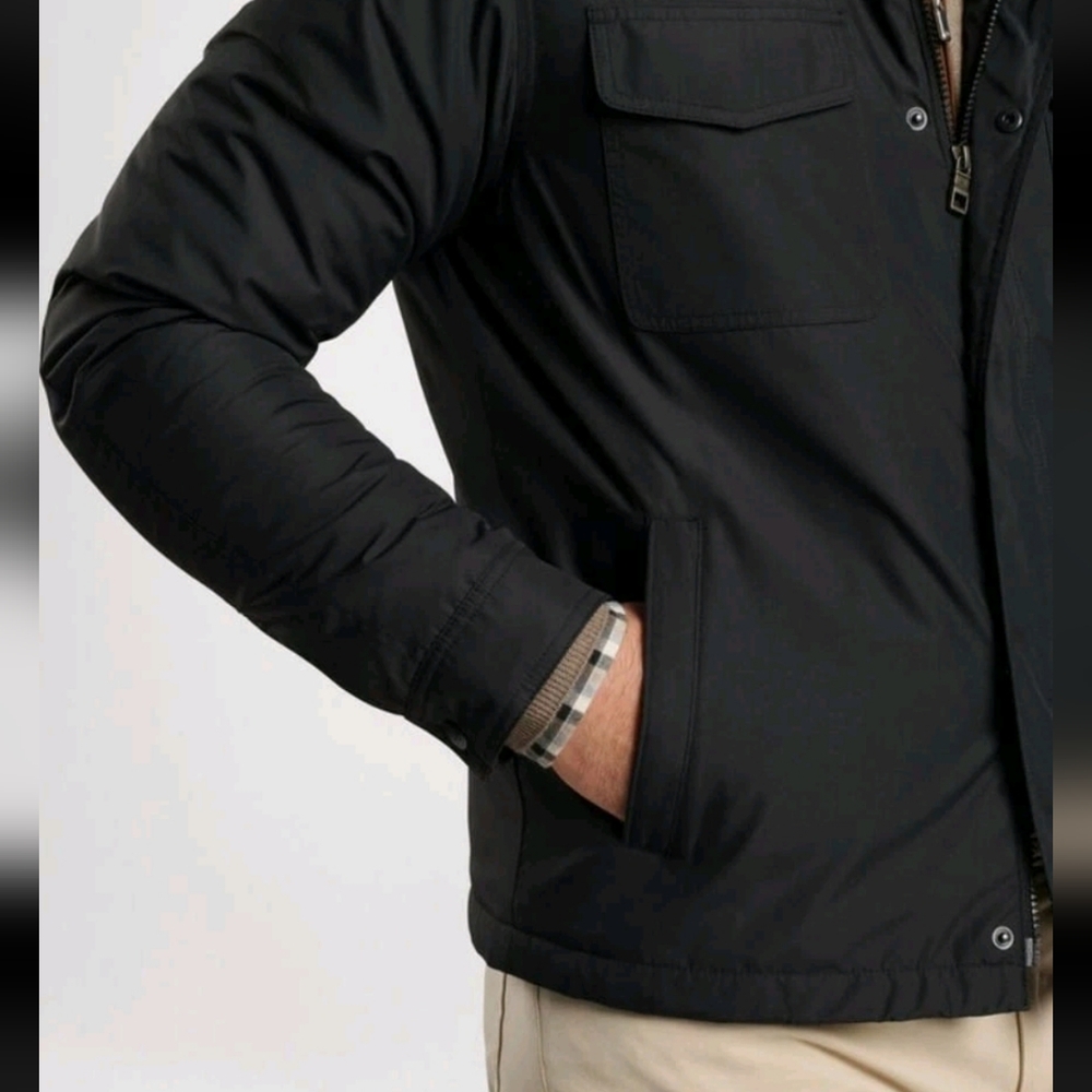 Peter Millar Black Bomber Jacket - image 3